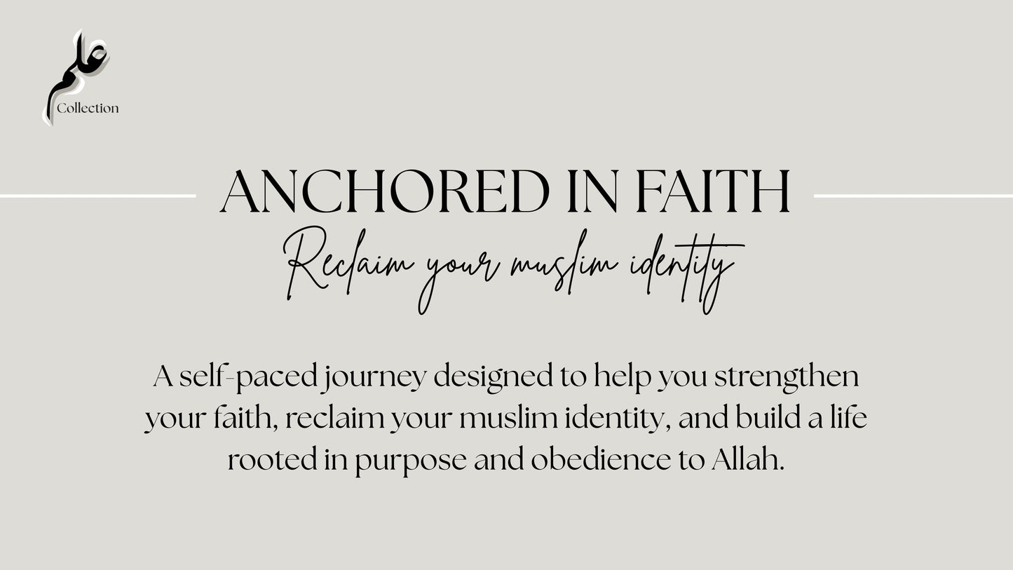Anchored In Faith Program